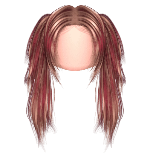 Ilustração do passo 3 do combo Twin Braids Rosa