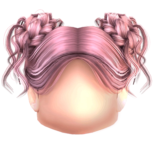 Cabelo usado no combo Twin Braids Rosa