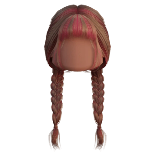 Cabelo usado no combo Twin Braids Rosa
